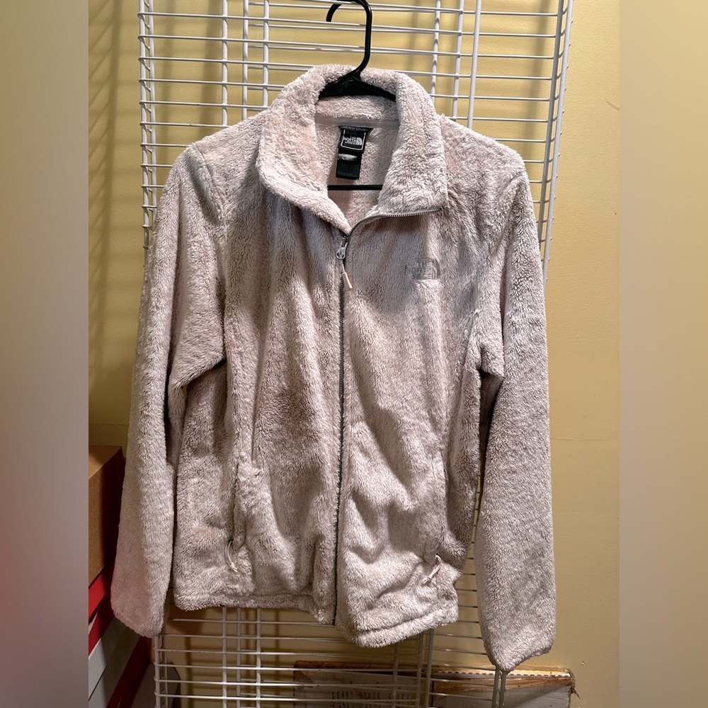 Womens Fleece Off-white North Face Jacket.